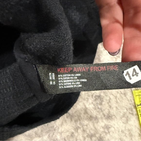 Free People Black Textured Linen Jacket - Picture 8 of 10